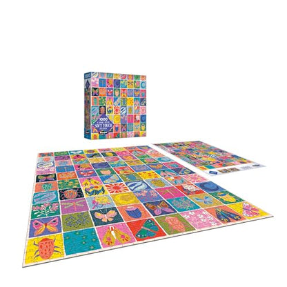 RoseArt - Soft Touch - Summer Quilt 1000 Piece Jigsaw Puzzle for Adults, Colorful Modern Design Finished Size 26.625 x 19.25 Made in USA - style: Summer Quilt