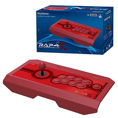 HORI Real Arcade Pro 4 Kai (Red) for PlayStation 4, PlayStation 3, and PC - PlayStation 4 - color: Red
