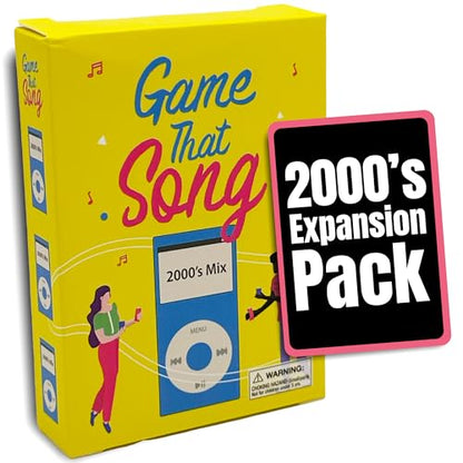 Game That Song 2000's Mix Expansion - 50 New Cards - Music Card Game for Family, Adults, and Teens. Hilarious, Addictive, and Competitive Fun for Game Nights! - style: 2000's Expansion