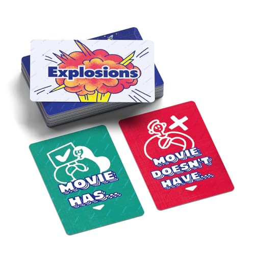 Allplay Movie Night Card Game, 34 Description Cards, Ages 7+, 1-10 Players | Build a Winning Hand by Discarding & Drawing Cards | Shout 'Panda Panda!' to Win | Fits in Your Pocket
