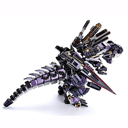 Microworld 3D Metal Model Kits Puzzle, Mechanical Tyrannosaurus Rex Challenge Model Building Kits, Jigsaw Laser Cut Brain Teaser DIY Puzzles for Adults - color: Tyrannosaurus Rex