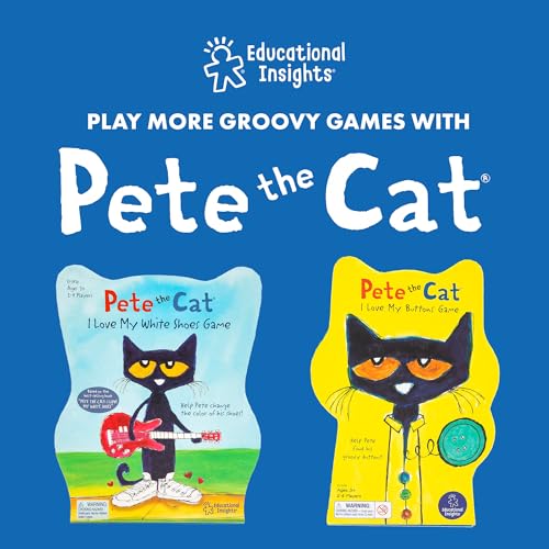 Educational Insights Pete the Cat Groovy Friendship Game - Preschool Board Games for Kids 4-6, Social Emotional Learning Games for Kids, Skill-Building Toddler Matching Game, Family Fun with Toddlers