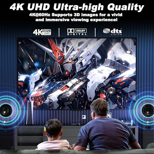 4K HDMI Switch 5x1 with Remote - 4K@60Hz HDR HDCP 2.2 - Auto-Switcher Splitter for PS5/PS4/Xbox/Switch/PC - size: 4K HDMI Switcher 5 port