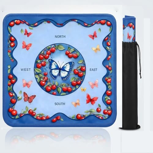 Mahjong Mat for Table, Rubber Neoprene Mahjongg/Mah Jongg Table Mat & Cover – Non-Slip Anti-Slip Plain Noise Reducing Gaming Mat Mahjong, Poker, Card Games, Board Games & Dominoes