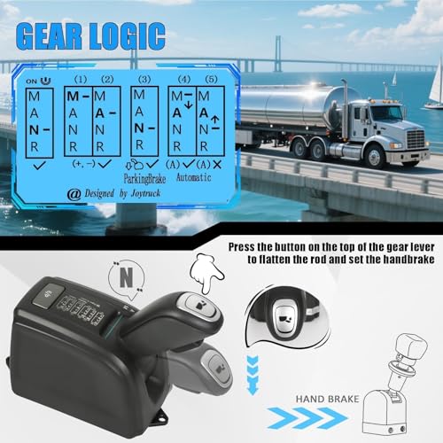 RYLNOK 3-in-1 Handbrake&Automatic&Manual Transmission Gear Shift for PC USB for ETS 2 European/American Truck SIM Racing ATS CTS Fit for Logitech G923 G29 G27 G25 and T-GT II T300 T500