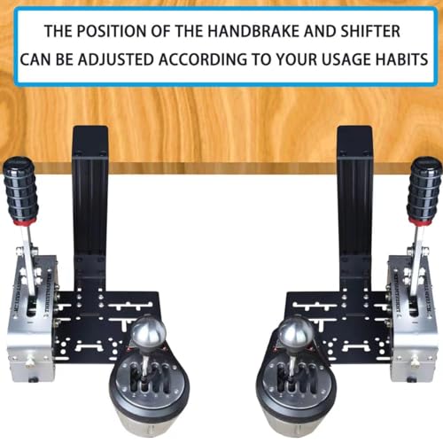 BUJ Universal Racing Simulator Desk Mount - Compatible with Logitech, Thrustmaster, Fanatec Shifters & Handbrakes, Plus USB Handbrake Models