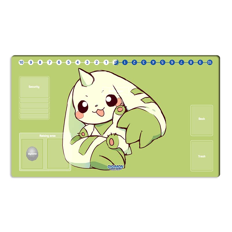 New DTCG Duel Playmat Digimon Board Terriermon Trading Card Game Mat Desk Pad + Free Bag (ZD002-033-SM)