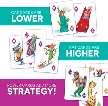 Gamewright Rat‑A‑Tat Cat Card Game – Family Board Games & Kids Games | Memory & Strategy Game for Kids 6+ | Quick Play Card Game for Family Game Night, 2‑6 Players - style: Single
