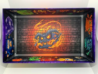 Treasure Trunk, Storage Solution for Dungeon Drop Board Game by Phase Shift | Storage for Entire Game, Expansions, Neoprene Mats, Walls, and Components in Provided Game Trays