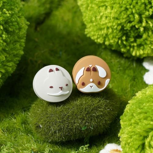 GeekShare Thumb Grip Caps Compatible with Switch/OLED/Switch Lite, 4PCS Cute Silicone Joystick Cover - Team Timothy Design - color: Team Timothy Design
