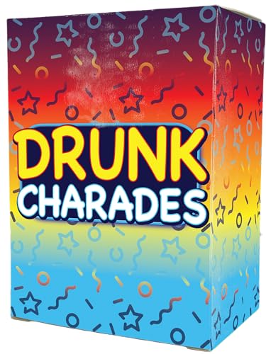 Drunk Charades – Hilarious Adult Drinking Game for Parties - Fun Word Guessing Game for Adults, Perfect for Game Nights, Birthdays, and Get-Togethers