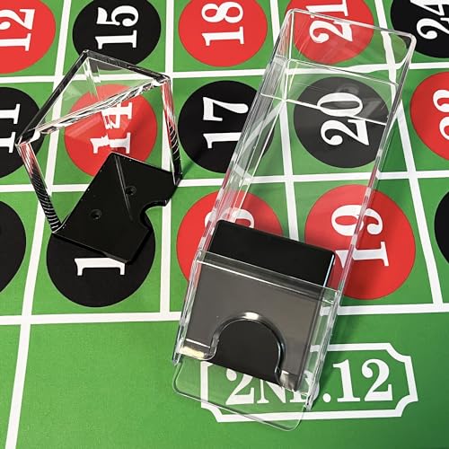 SEETOOOGAMES Blackjack Shoe Discard Tray - Poker Cards Dealing Shoe with Discard Holder - Clear Acrylic Card Dispenser Casino Blackjack Game Accessories - style: 6 DECK