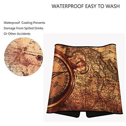 XXL Professional Large Mouse Pad& Computer Game Mouse Mat (35.4x15.7x0.1IN, Compass) - color: Compass, size: 35.4x15.7x0.1IN