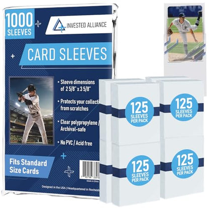 Premium Penny Sleeves for Trading Cards | Soft Trading Card Sleeves for Baseball Cards, Ultra Clear Plastic Pro Sports Card Sleeve, Football, MTG Collector Sleeve (Standard + Thick Options Available) - style: Standard - 1,000 Count