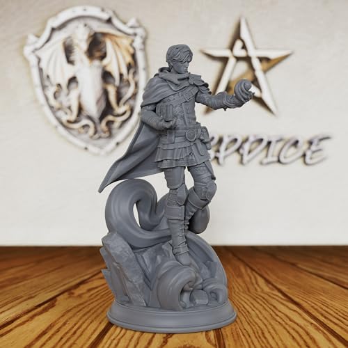 AUSPDICE Harness Mental Energy - 28mm Human Psyker Miniature for DND RPG Fantasy Battles, Unpainted & Customizable Tabletop Gaming Figure-AS135