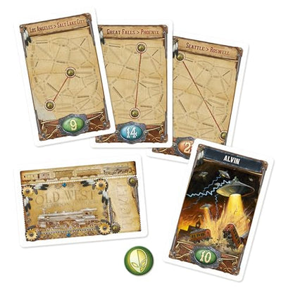 Asmodee Ticket to Ride France + Old West Board Game Expansion - Train Route Strategy Game, Fun Family Game for Kids & Adults, Ages 8+, 2-6 Players, 30-60 Minute Playtime | Train Route Strategy Game, Fun Family Game for Kids & Adults, Ages 8+, 2-6 Players,