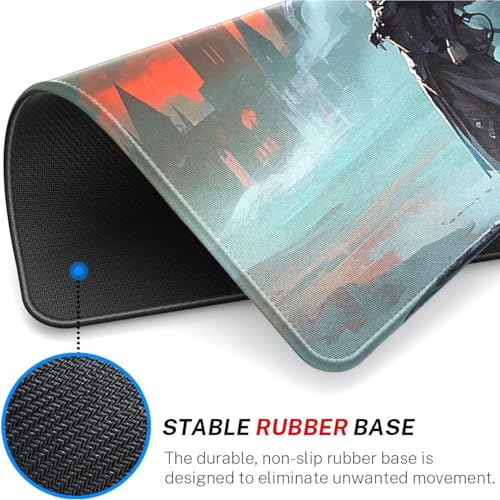 MTG Playmat, Stitched Edges Castle TCG Play Mat, 24 x 14 inches for MTG DTCG CCG RPG Trading Card Inked Game MTG Mats Smooth Rubber Surface Battle - color: Vampire With Zones