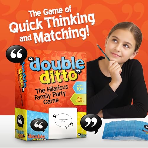 Inspiration Play Double Ditto - a Hilarious Award-Winning Family Party Game for 4-20 Players (Ages 8 and up)