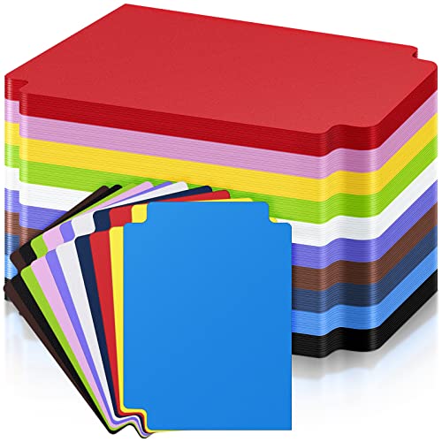 120 Pcs Trading Card Divider Multicolor Card Separators for Office Games Plastics Sports Baseball Card Dividers with Tabs Cards Box Dividers for photocard, 2.71 * 3.8 Inches - color: Multicolor, size: 120