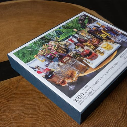Aged to Perfection: The Art of Bourbon Puzzle Part 1, Premium 1000 Piece Jigsaw Puzzle for Adults, Glare-Free, Soft-Touch Puzzles, Made in USA, 26.6" x 19.25" - color: Aged to Perfection: the Art of Bourbon, Part 1