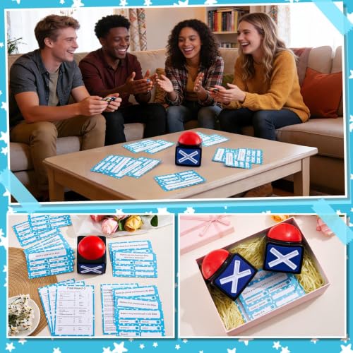 Christian Bible Friendly Feud Game with 2 Answer Buzzers, Fun Family Religious Board Games for Adults Feud Church Card Trivia Quiz Activities for Holiday Party Family Office Group Team Building - style: Bible