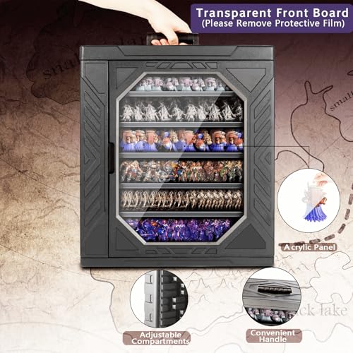 Miniature Carrying Case, Display and Transport Action Figure Display case for Warhammer 40k. (rectangular)