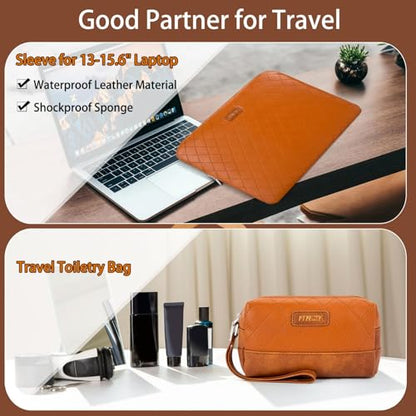 Garment Bag for Travel Convertible Carry on Travel Duffel Bag for Men Women | 3PCS Large Weekender Bag with Waterproof Shoes Pouch 2 in 1 Hanging Clothes Suit Dress Bag Travel Garment Duffel Bag 56L - color: A8-Brown-Faux Leather
