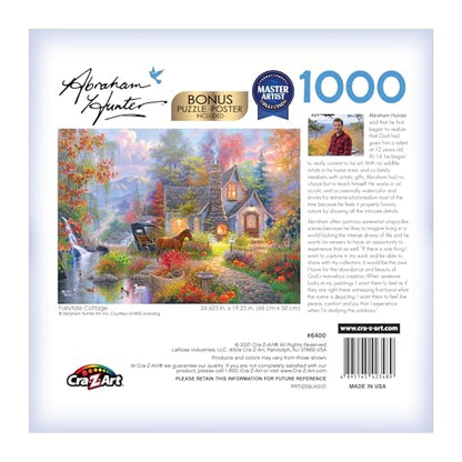 RoseArt - Abraham Hunter - Fairytale Cottage - 1000 Piece Jigsaw Puzzle for Adults - style: Fairytale Cottage