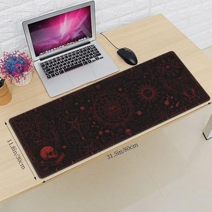 Extended Gaming Mouse Pad, Large Mouse Mat, XL Desk Pad for Keyboard and Mouse, Non-Slip Rubber Base & Stitched Edges for Gamer Office 31.5x11.8 in - color: 20