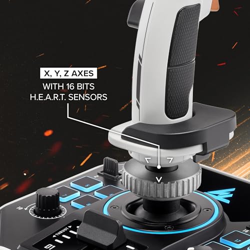 Thrustmaster Sol-R2 HOSAS Dual Space Combat Flight Joystick Set - PC | 88 programable actions buttons, 2 detachable grips, 2 throttles, zero drift, interchangeable rests, backlit sci-fi design - style: Sol-R2 HOSAS