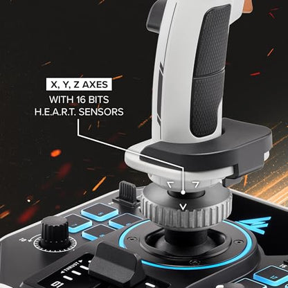 Thrustmaster Sol-R2 HOSAS Dual Space Combat Flight Joystick Set - PC | 88 programable actions buttons, 2 detachable grips, 2 throttles, zero drift, interchangeable rests, backlit sci-fi design - style: Sol-R2 HOSAS