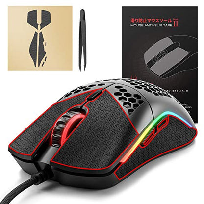 HOTLINEGAMES 2.0 Anti-Slip Mouse Grip Tape Compatible with Model O- (Minus) Gaming Mouse Skins,Sweat Resistant,Cut to Fit,Easy to Apply,Professional Mice Upgrade Kit