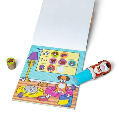 Melissa & Doug Sticker Wow!™ Dog Bundle: Sticker Stamper, 24-Page Activity Pad, 600 Total Stickers, Arts and Crafts Fidget Toy Collectible Character - style: Dog