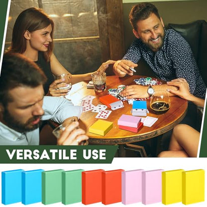 Jexine 50 Pieces Playing Card Box Deck Boxes Empty Playing Case Card Holder Bulk Organize Storage Board Game Box Fits Baseball Trading (Dark Red,Blue,Green,Black,Purple) - color: Dark Red ,Blue,Green, Black , Purple