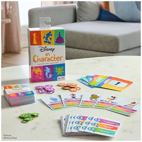 Spin Master Games Disney in Character Guessing Family Game | Act Out & Guess Disney Characters, Encourages Creative Thinking STEM Skills, Family Game Night, For 2-4 Players, Ages 8+ - style: Modern