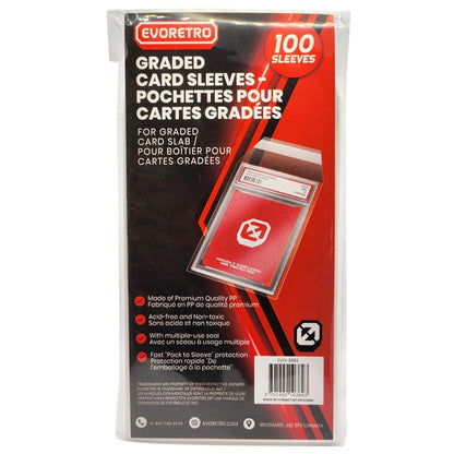 EVORETRO PSA Graded Resealable Sleeves - Premium Acid-Free Card Protection, Archival-Safe, Crystal Clear, Dustproof, Scratch Resistant - 100 Pack for Collectors - size: PSA Graded Resealable Sleeves (Pack of 100)