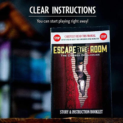ThinkFun Escape the Room The Cursed Dollhouse – An Escape Room Experience in a Box for Ages 13 and Up (7353)
