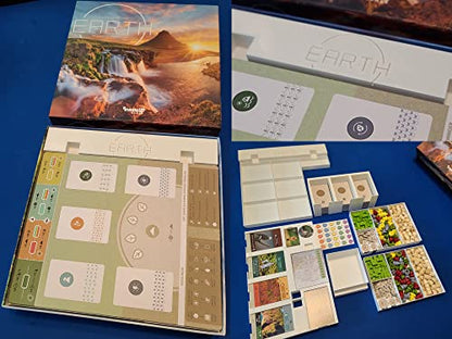 Insert/Organizer for Earth Board Game (fits Sleeved Cards)