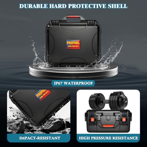 FACFUEL Switch 2 Case, All-In-One Carrying Case for Nintendo Switch 2 System (2025), Waterproof Hard Shell Travel Organizer Box with EVA Lining, Holds Console, Dock, Pro Controller and Accessories