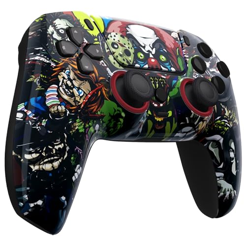 Custom Controllerzz Custom Wireless Controller Compatible with PS5 - Multiple Designs Available (PS5 Scary Party) - color: PS5 Scary Party