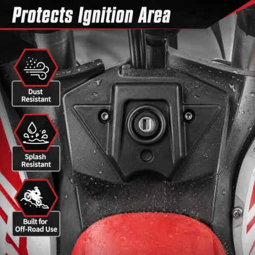 Battery Cover Guard Compatible Fit for Yozma IN 10, Electric Dirt Bike Battery Wrap Protector Left & Right Side Covers, Controller Cover Replacement Parts (Ignition switch cover) - color: Ignition switch cover