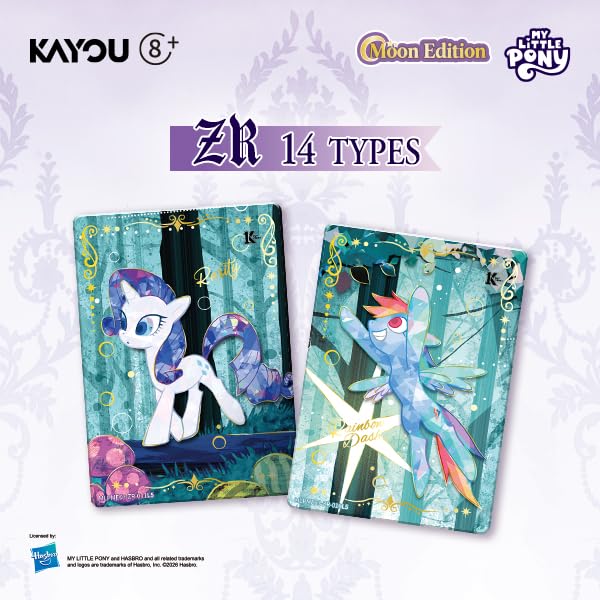 KAYOU My Little Pony Friendship Eternal Cards, Moon Edition Series 3, English, Display Box of 12 Packs with 8 Cards Each