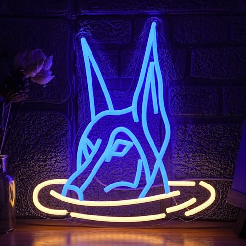 Doberman Dog Neon Sign for Wall Decor Usb Powered Doberman Swimming Led Light Sign Cool Neon Dog Light for Cafe Pet Shop Bar Birthday Party - style: Doberman Dog