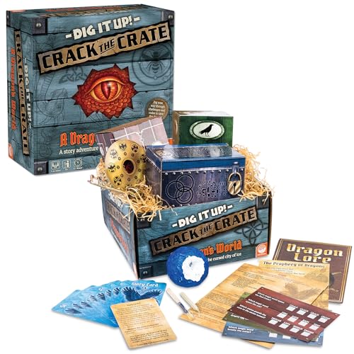 MindWare Dig It Up! Crack the Crate Board Game for 1 or More Players – Bring the Thrill of Escape Rooms Home – for Adults & Kids 8 & Up