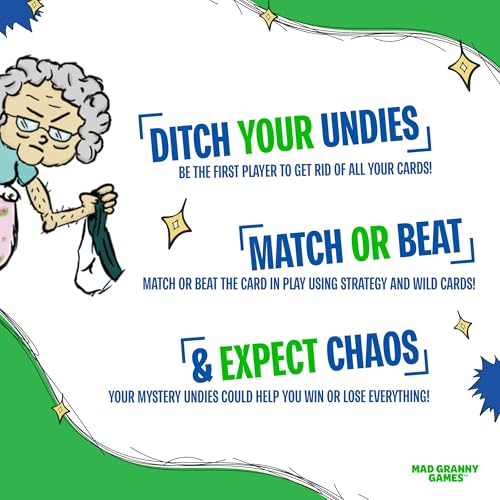 Hilarious Family Card Game for Kids, Teens & Adults | Fast-Paced Party Game for 2–5 Players, Ages 8+ | Quick 10–15 Minute Game Night by Mad Granny Games