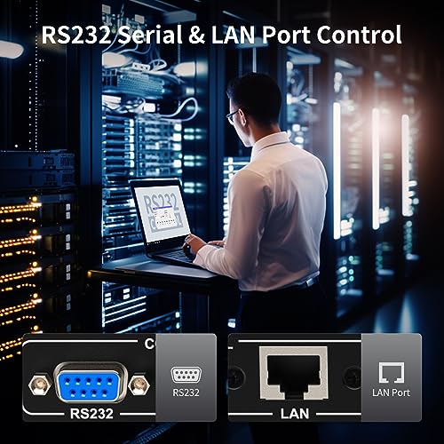 TESmart 8x8 HDMI Matrix 4K Matrix Switcher Support EDID, 4K@30HZ, 1080P 3D, HDCP, 8 in 8 Out HDMI Switch with IR Remote Control, RS232, TCP/IP Control, Rack-Mount HDMI Matrix - size: 8 IN 8 OUT 4K30