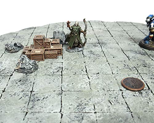 Handmade Reversible Dual Battle Grid Board - Handmade Terrain for Tabletop War Games and TTRPGs