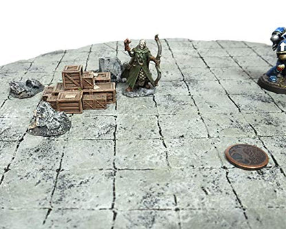 Handmade Reversible Dual Battle Grid Board - Handmade Terrain for Tabletop War Games and TTRPGs