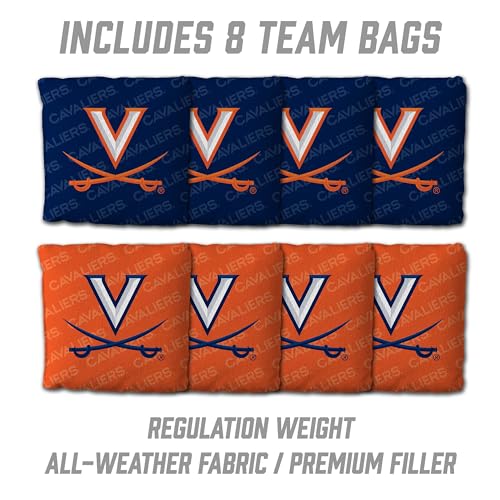 YouTheFan NCAA 2’ x 3’ Wood Cornhole Game with Logo Bags - color: Virginia Cavaliers