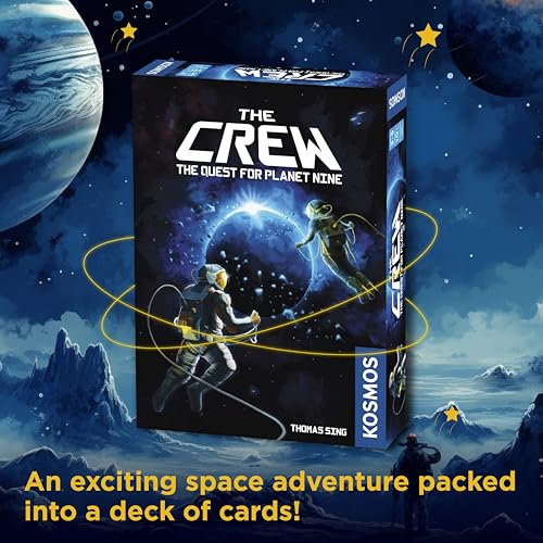 Thames & Kosmos The Crew - Quest for Planet Nine | Card Game | Kennerspiel des Jahres Winner | Cooperative | 3-5 Players | Ages 10+ | Trick-Taking | 50 Levels of Difficulty | Endless Replay